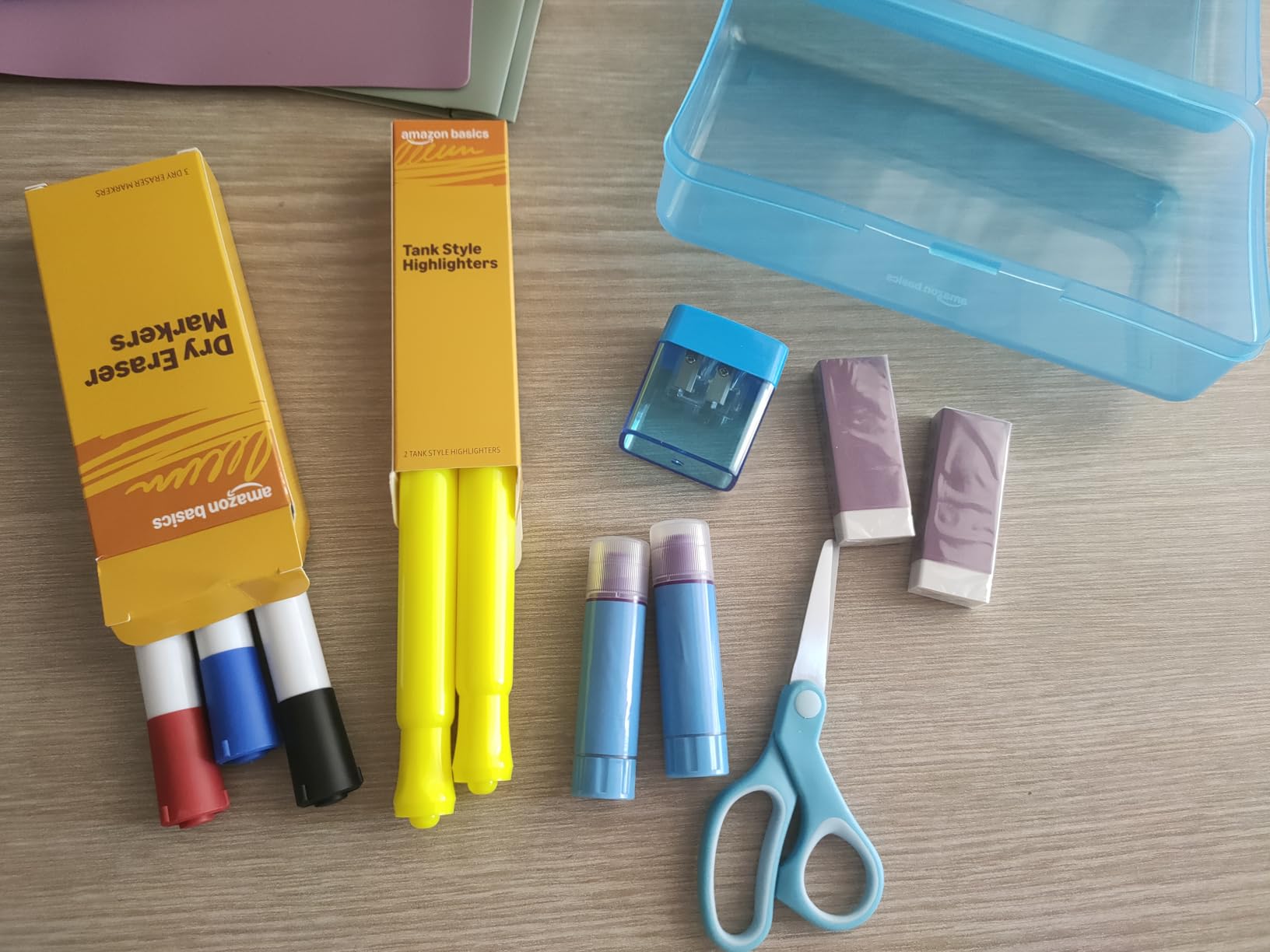 AmazonBasics Kit Scuola 44 Pezzi Multicolore Completo