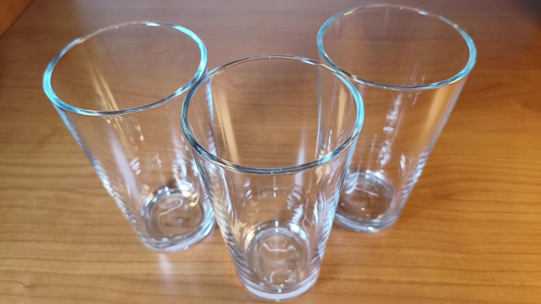 Amazon Basics bicchieri pinta vetro 473ml set 6 pezzi spesso