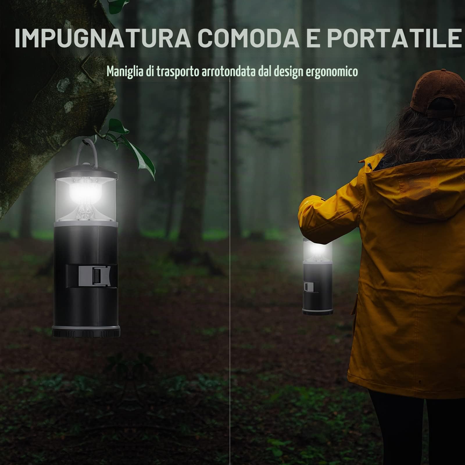 RealPlus Lanterna Campeggio LED con Kit Attrezzi Bianca