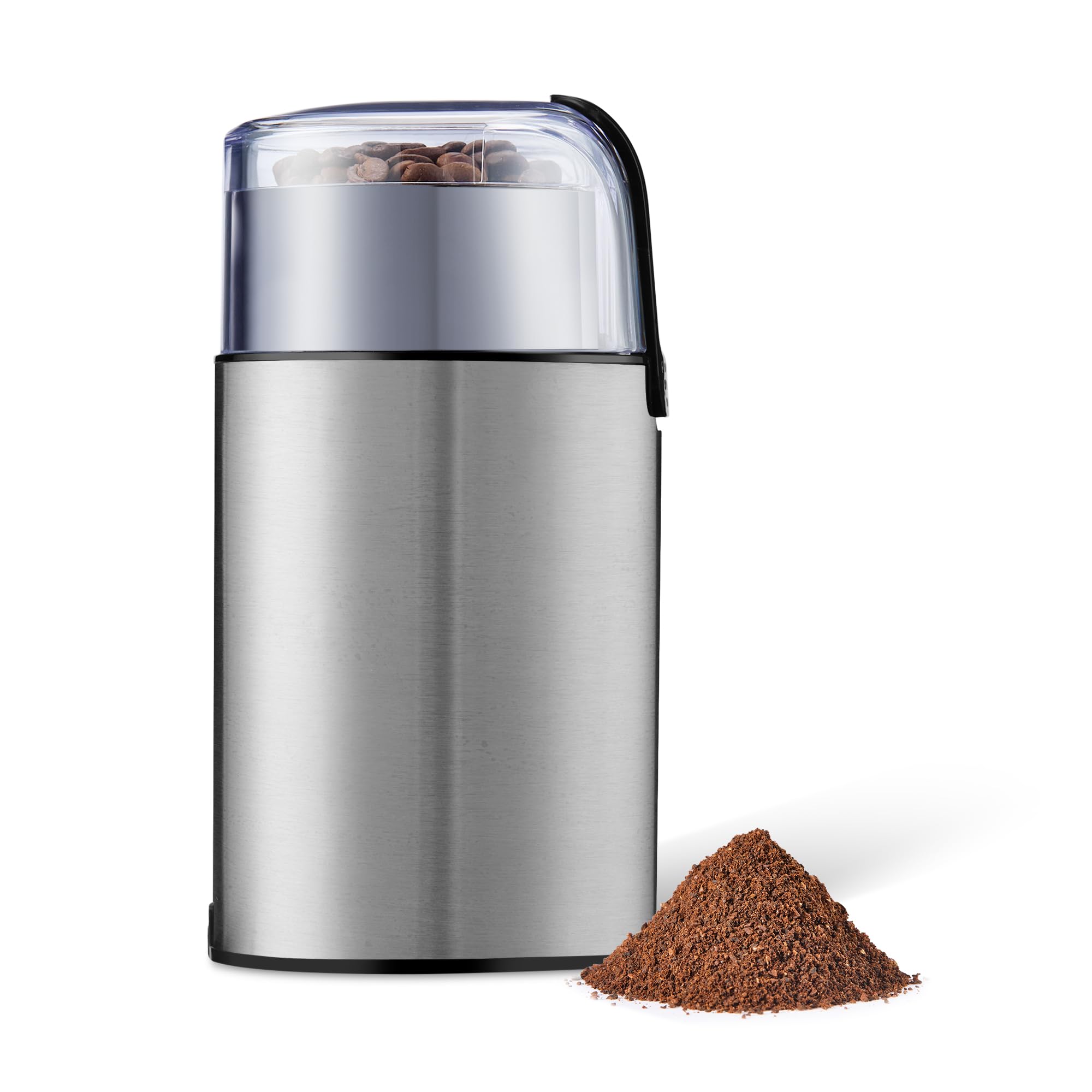 Amazon Basics Macinacaffè Elettrico Nero 30 g Lama Inox