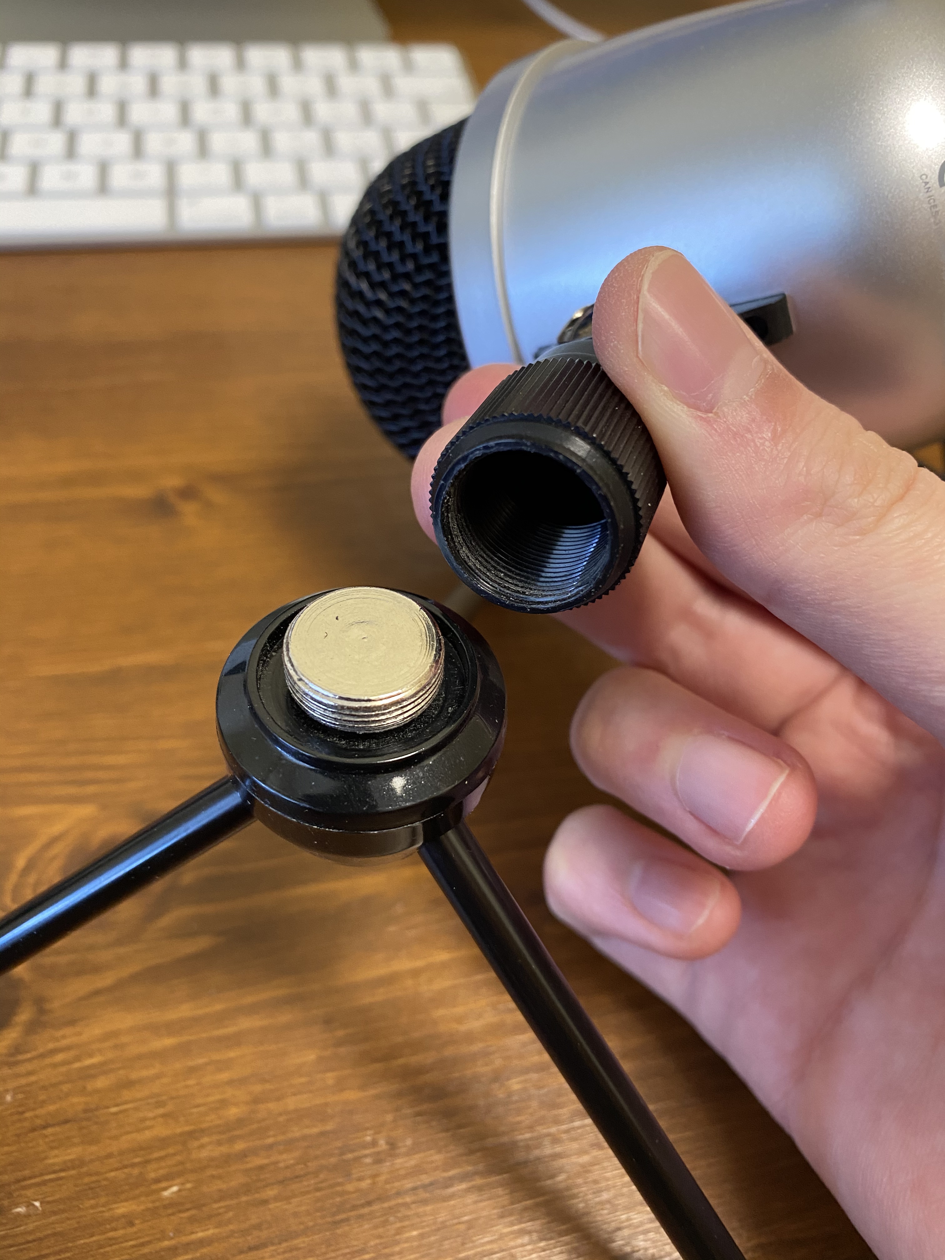 AmazonBasics Mini Microfono a Condensatore USB Nero