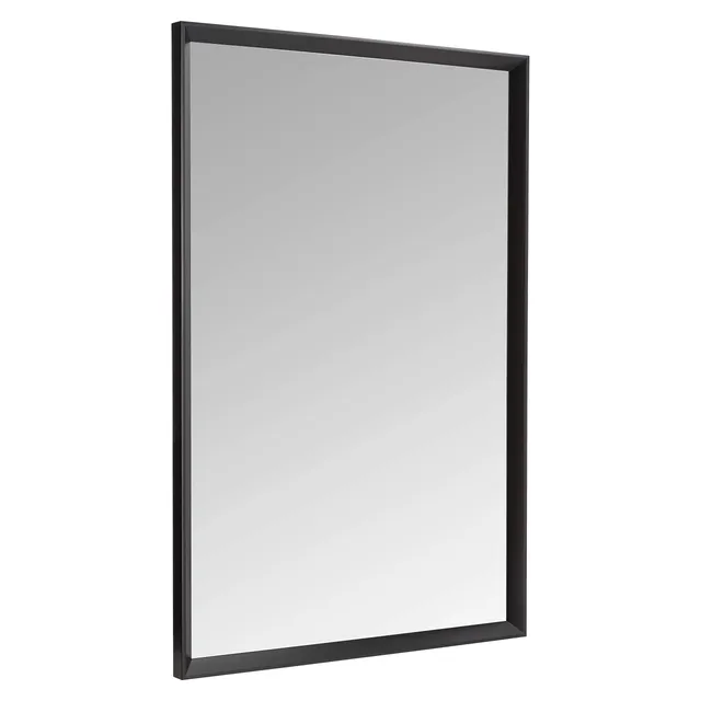 AmazonBasics Specchio da parete 61x91 cm nero a sbalzo