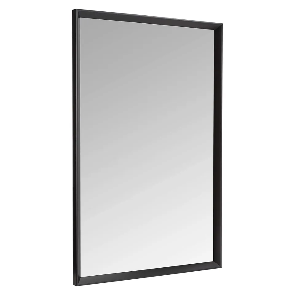 AmazonBasics Specchio da parete 61x91 cm nero a sbalzo
