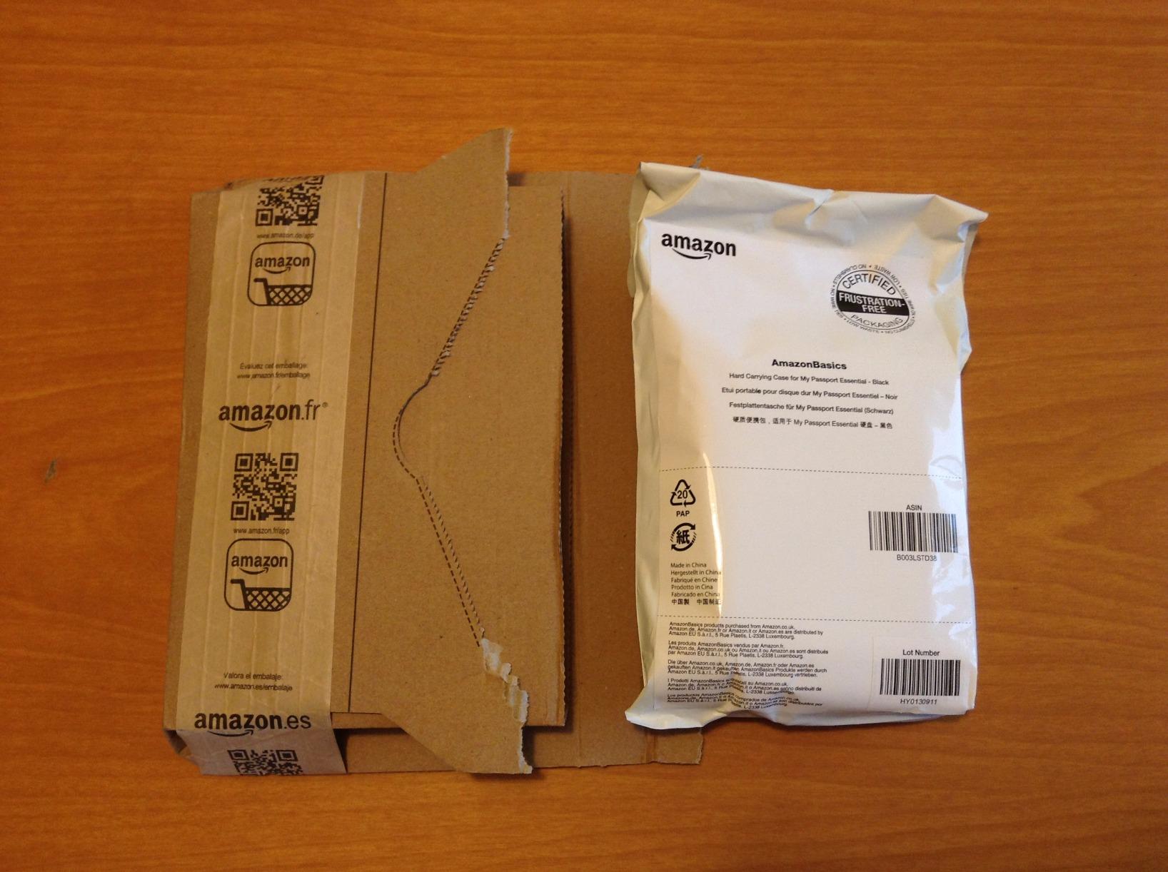 AmazonBasics Custodia Rigida HDD My Passport Nera