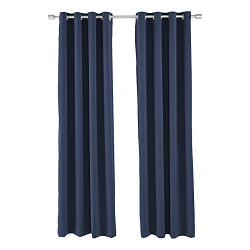 Amazon Basics Theatre Grade tende oscuranti 52x84 blu navy 2 pezzi termiche