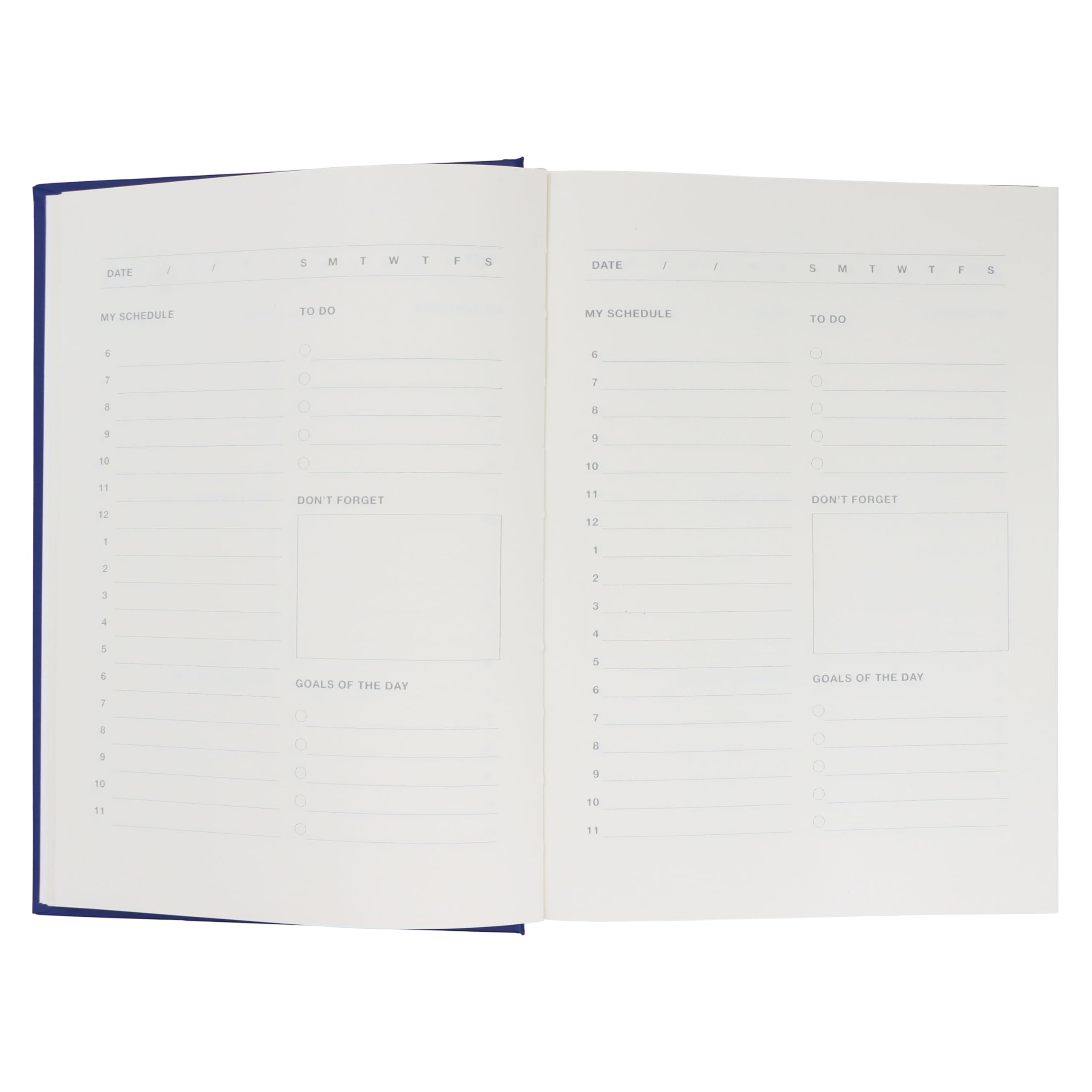 AmazonBasics Agenda Giornaliera A5 Copertina Rigida Blu Navy