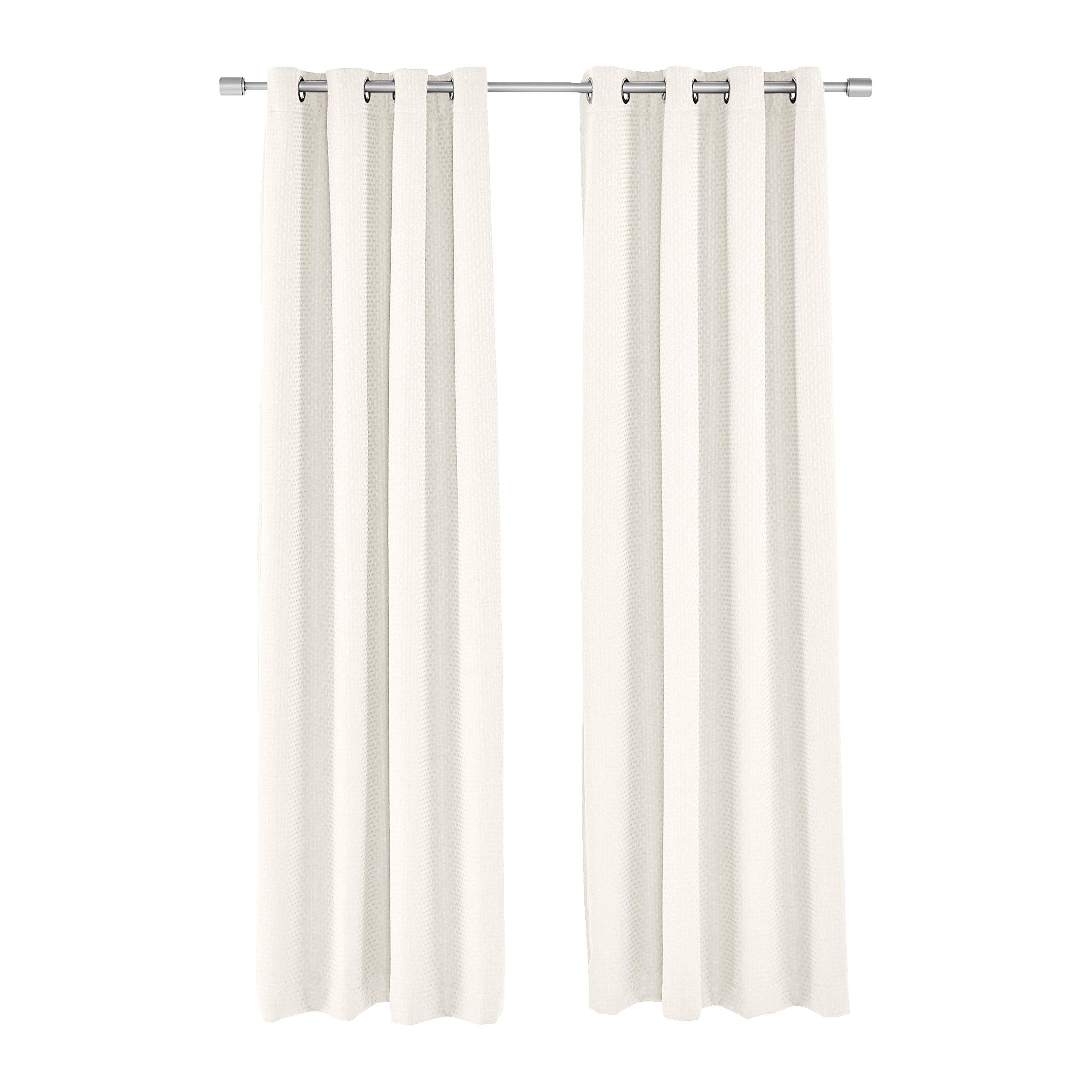 AmazonBasics Basket Weave 52x95 Tende Oscuranti Avorio 2 Pezzi