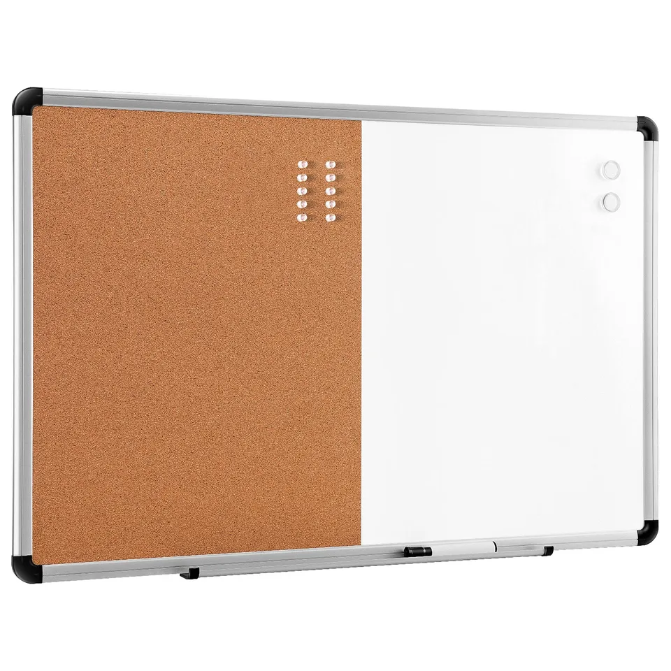 AmazonBasics Lavagna combinata magnetica sughero 91x61 cm