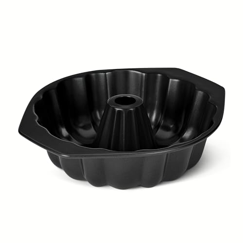 AmazonBasics Stampo Ciambella Antiaderente 25,4cm Nero