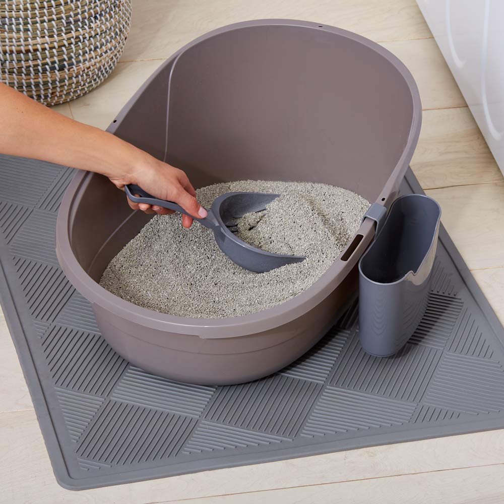 Amazon Basics paletta lettiera gatto con supporto grigia riutilizzabile