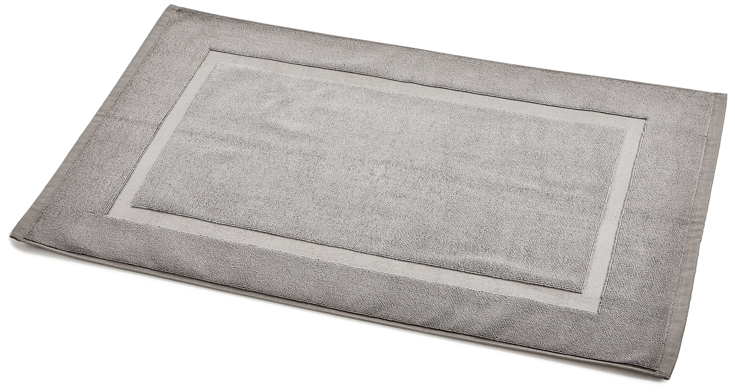 Amazon Basics tappetino bagno cotone grigio 51x79 cm