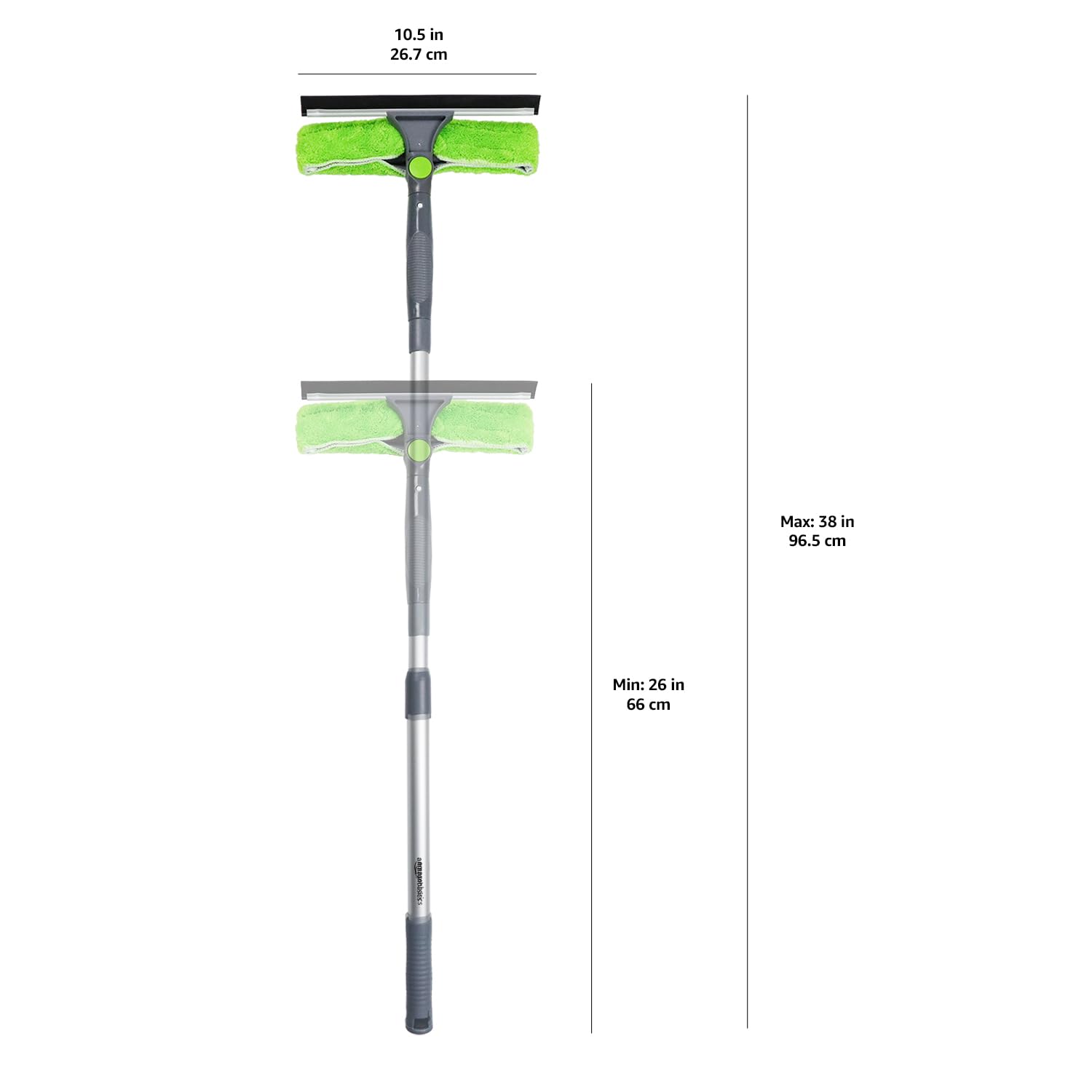 AmazonBasics Lavavetri Telescopico 66-96,5 cm Verde 180°