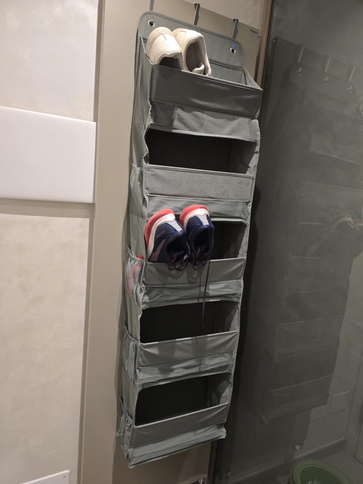 Amazon Basics Organizer da Porta 5 Ripiani Grigio Antracite