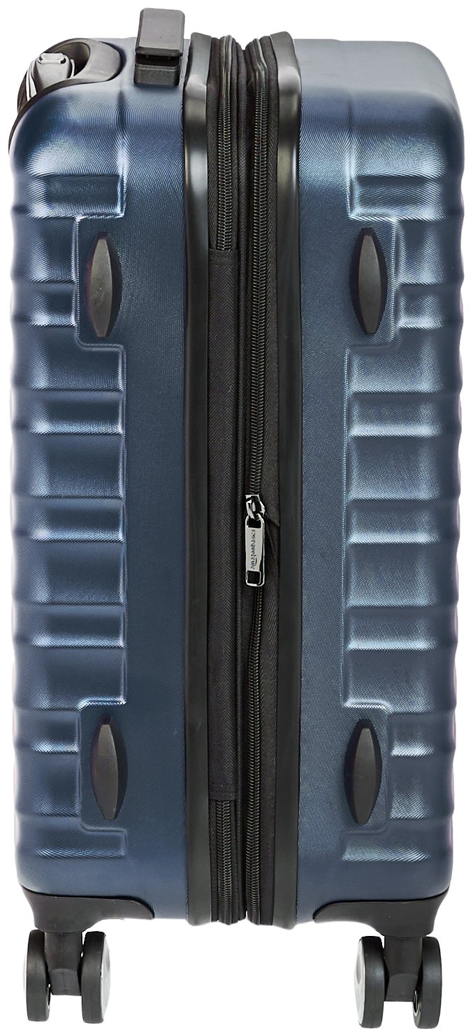 AmazonBasics Trolley Rigido 53,5 cm Blu Marino in Policarbonato