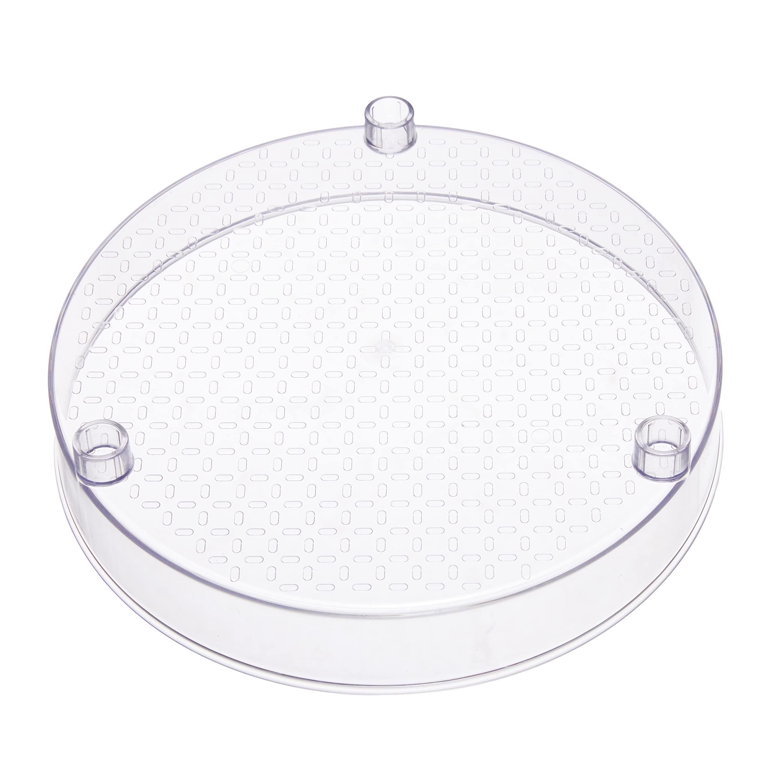 Amazon Basics Organizer Girevole 23 cm 2 Ripiani Trasparente