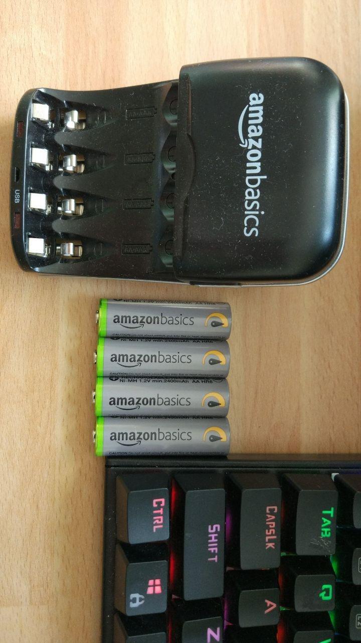 Amazon Basics Batterie Ricaricabili AA 2400mAh 16 Pezzi