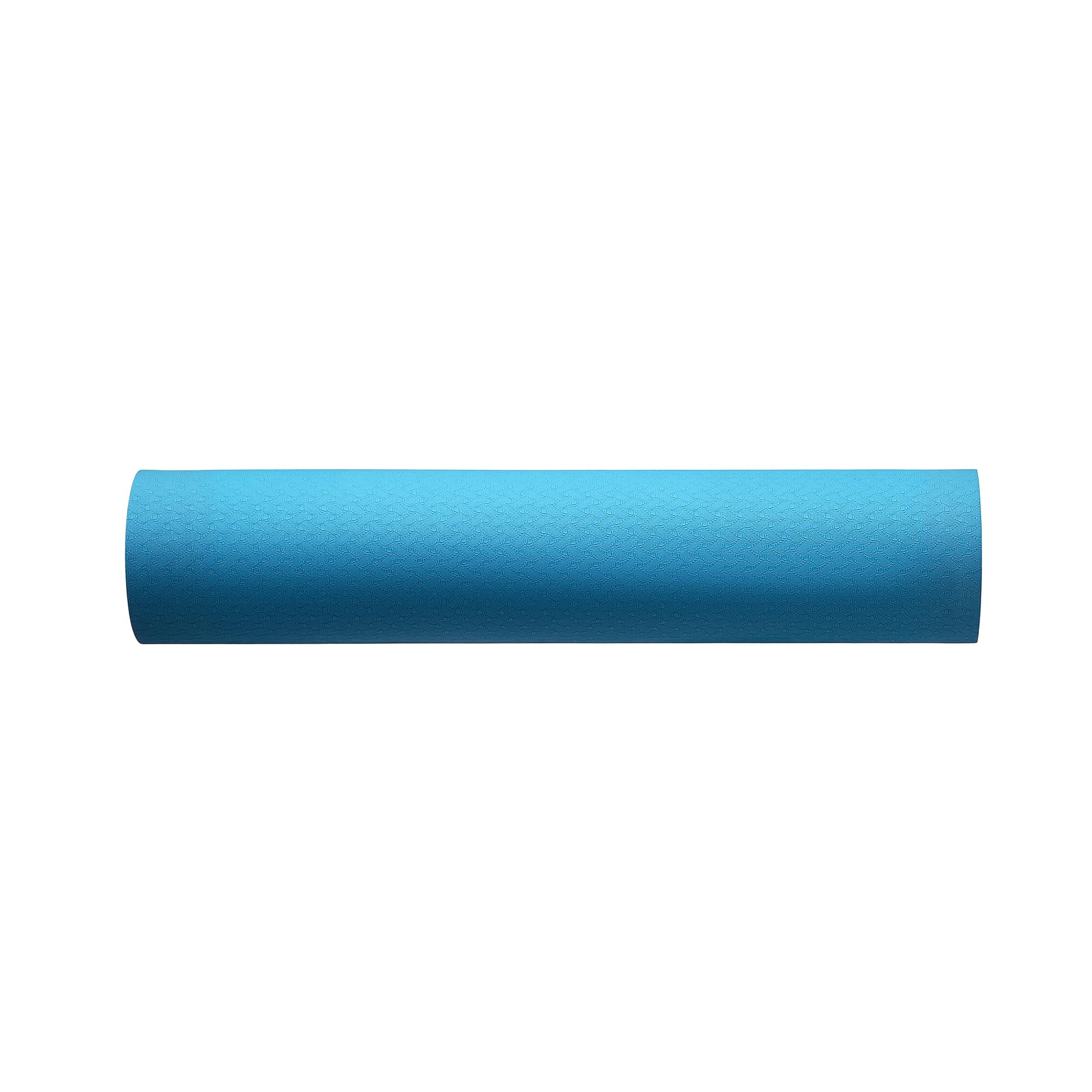 Amazon Basics Tappetino Yoga TPE Acqua 6 mm con Tracolla