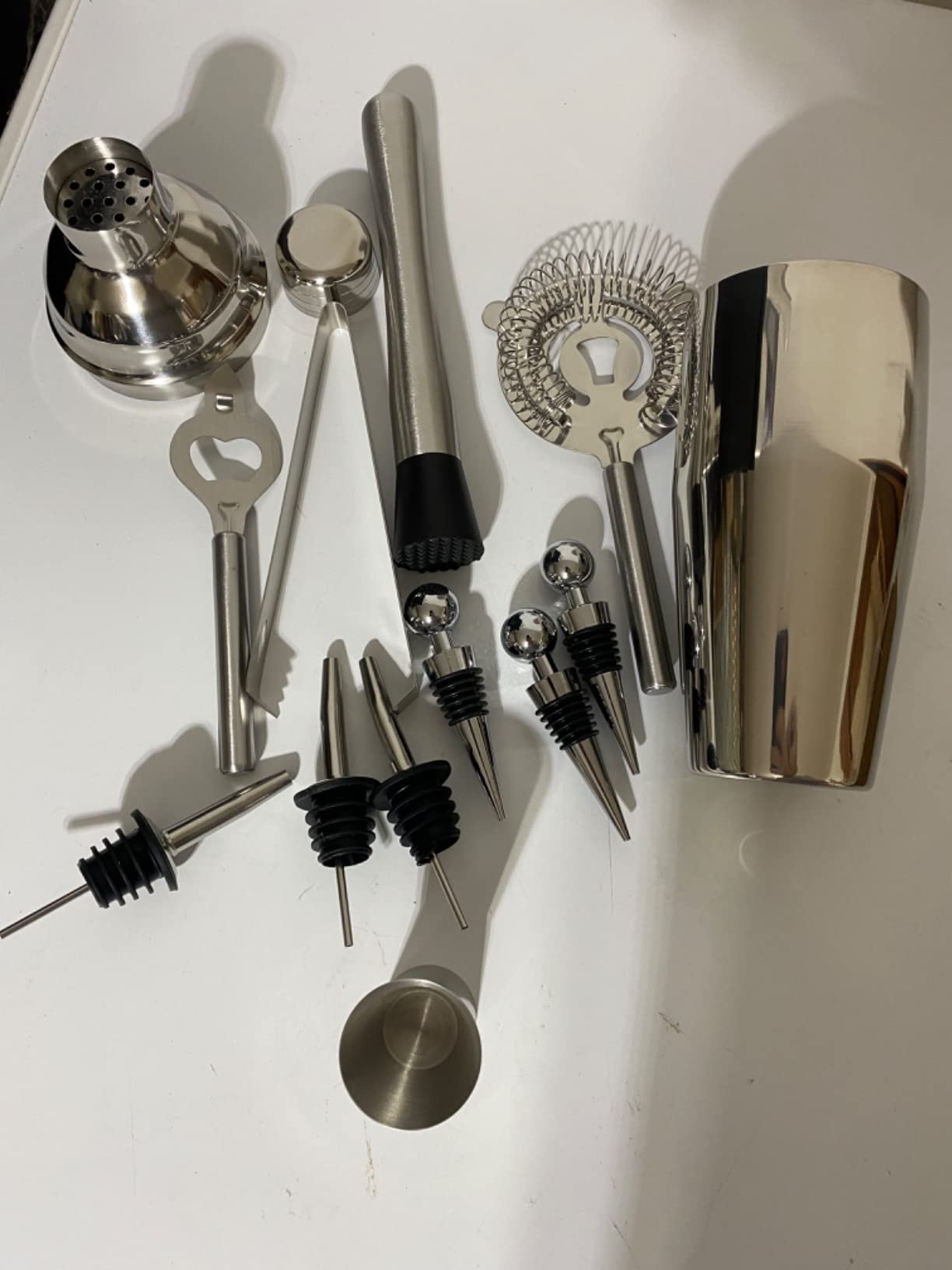 Amazon Basics set bar cocktail inox 5 pezzi 24 oz