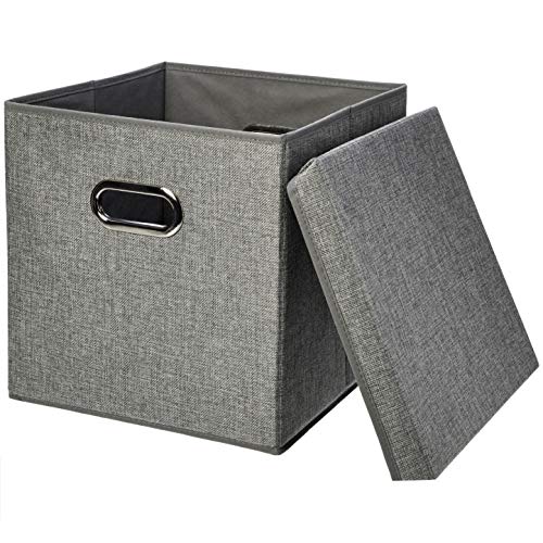 Amazon Basics Cubi Iuta Grigio 33cm 2 Pezzi