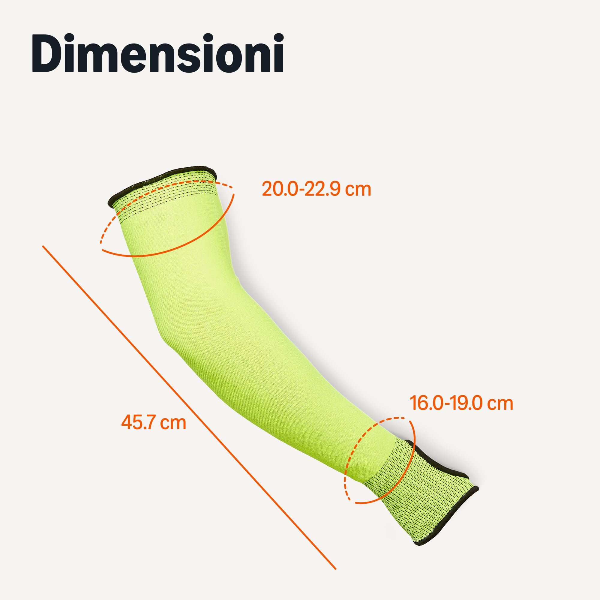 AmazonBasics Manicotti Antitaglio Gialli 45,7 cm 10 Paia