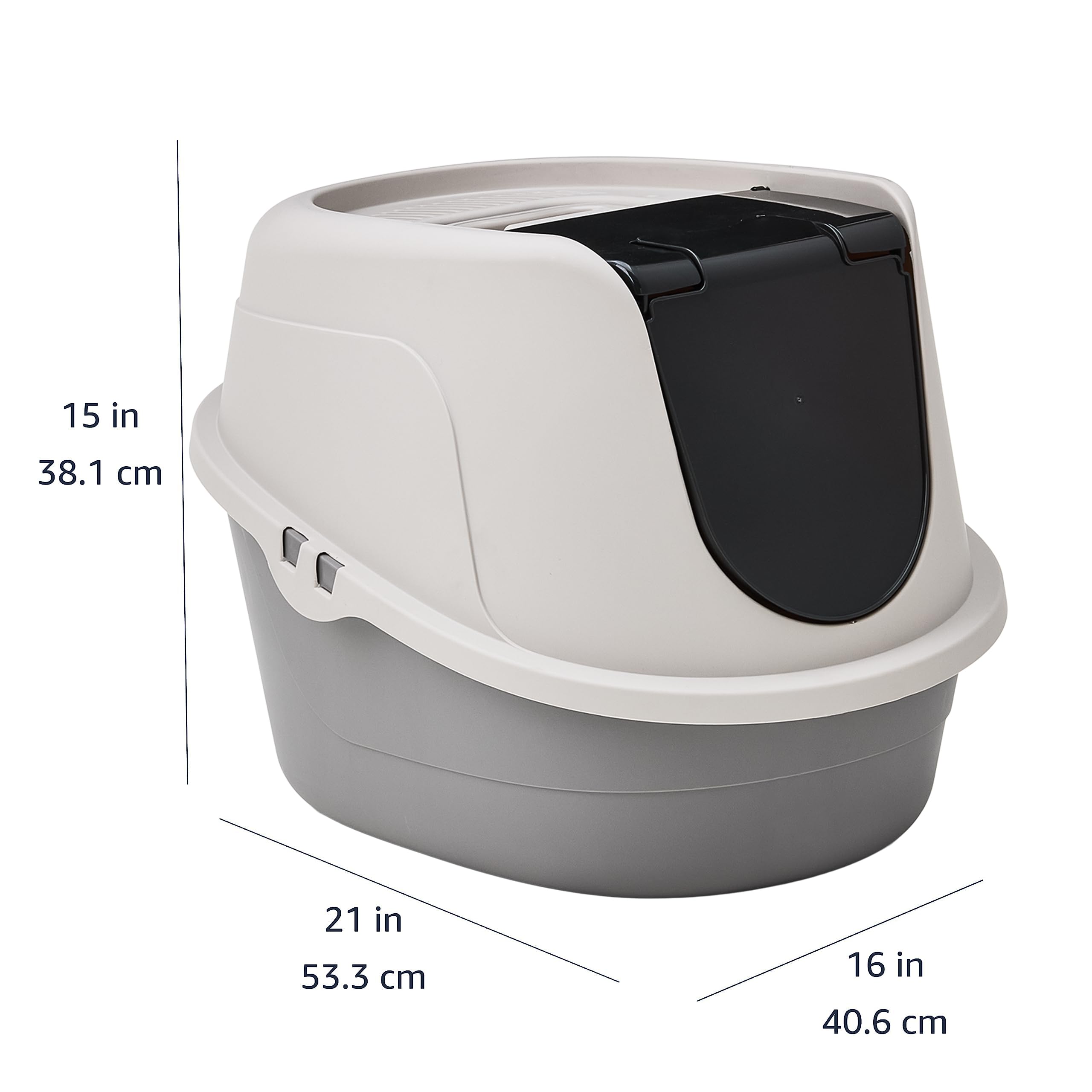 AmazonBasics Lettiera Gatti con Cappuccio Standard Chiusa
