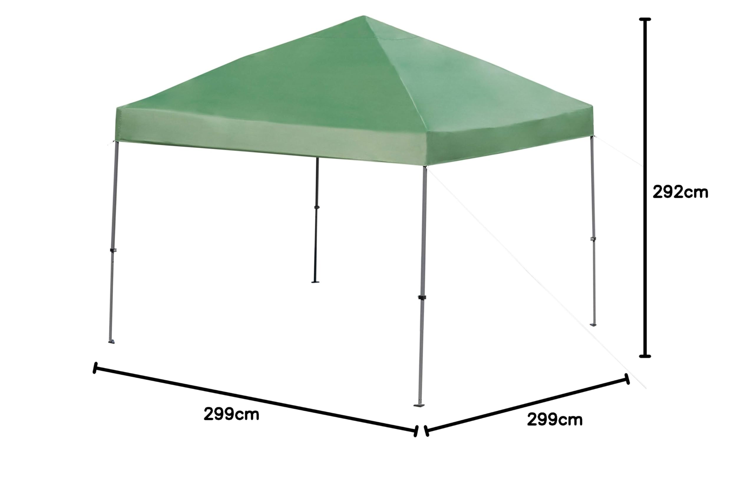 Amazon Basics 3x3M Gazebo Pop Up Verde Impermeabile