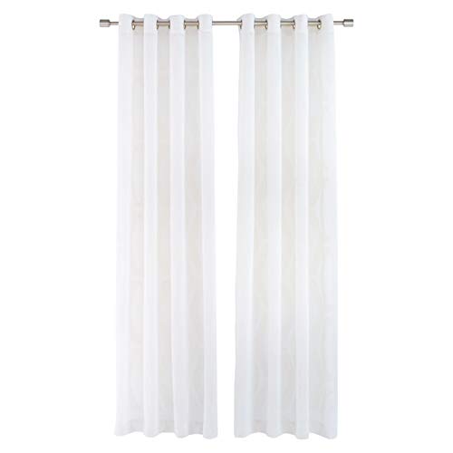 Amazon Basics Sheer Tende Velate Coppia 50x95 Avorio Effetto Lino