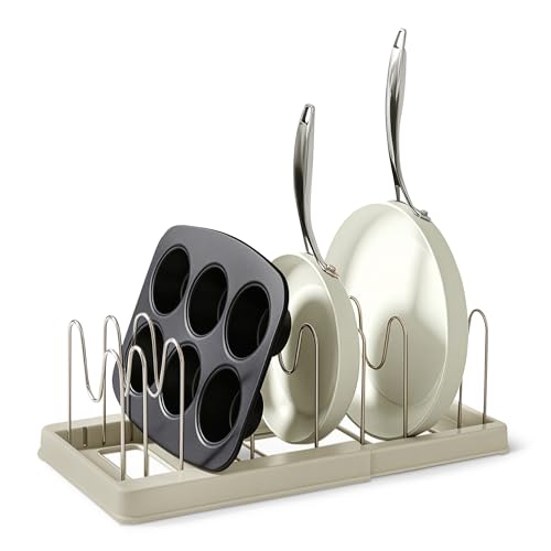 Amazon Basics organizer pentole acciaio 31-53 cm confezione da 1