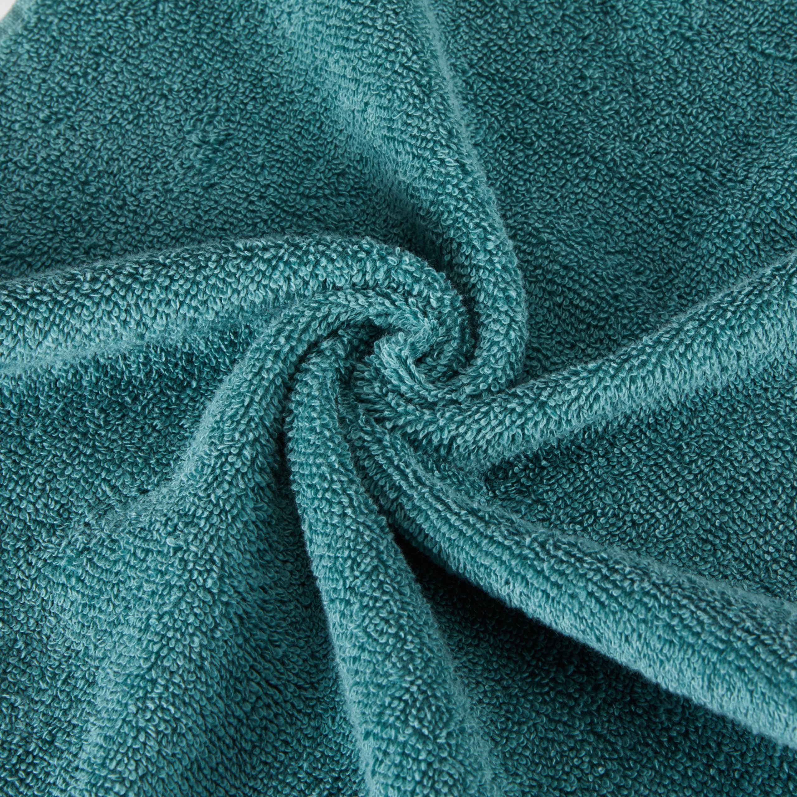 AmazonBasics Set Asciugamani Cotone Bio 6 Pezzi Verde Acqua