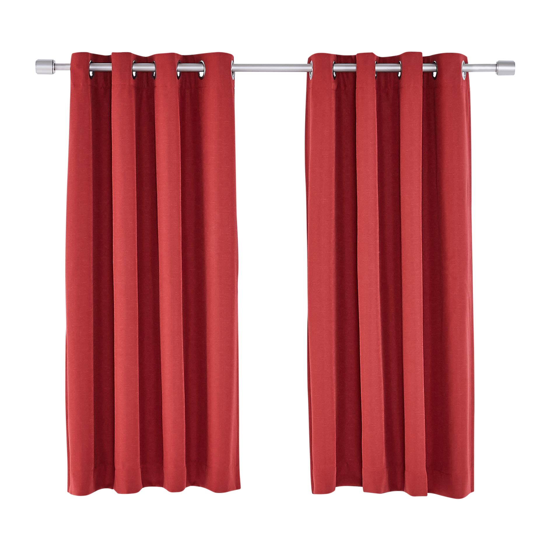 Amazon Basics Mabry Tende Oscuranti Rosse 132x160 cm 2 Pezzi