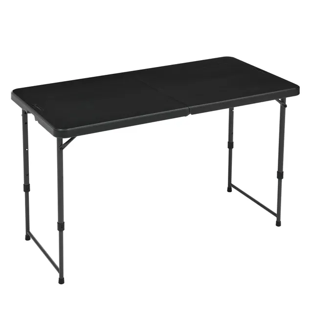 AmazonBasics Tavolo Pieghevole 121 cm Nero Altezza Regolabile