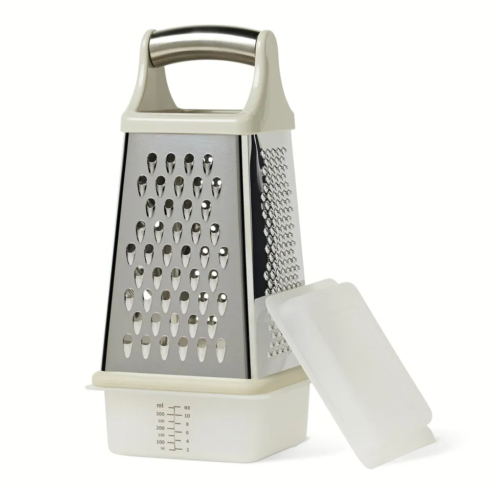 Amazon Basics grattugia formaggio 4 lati acciaio inox
