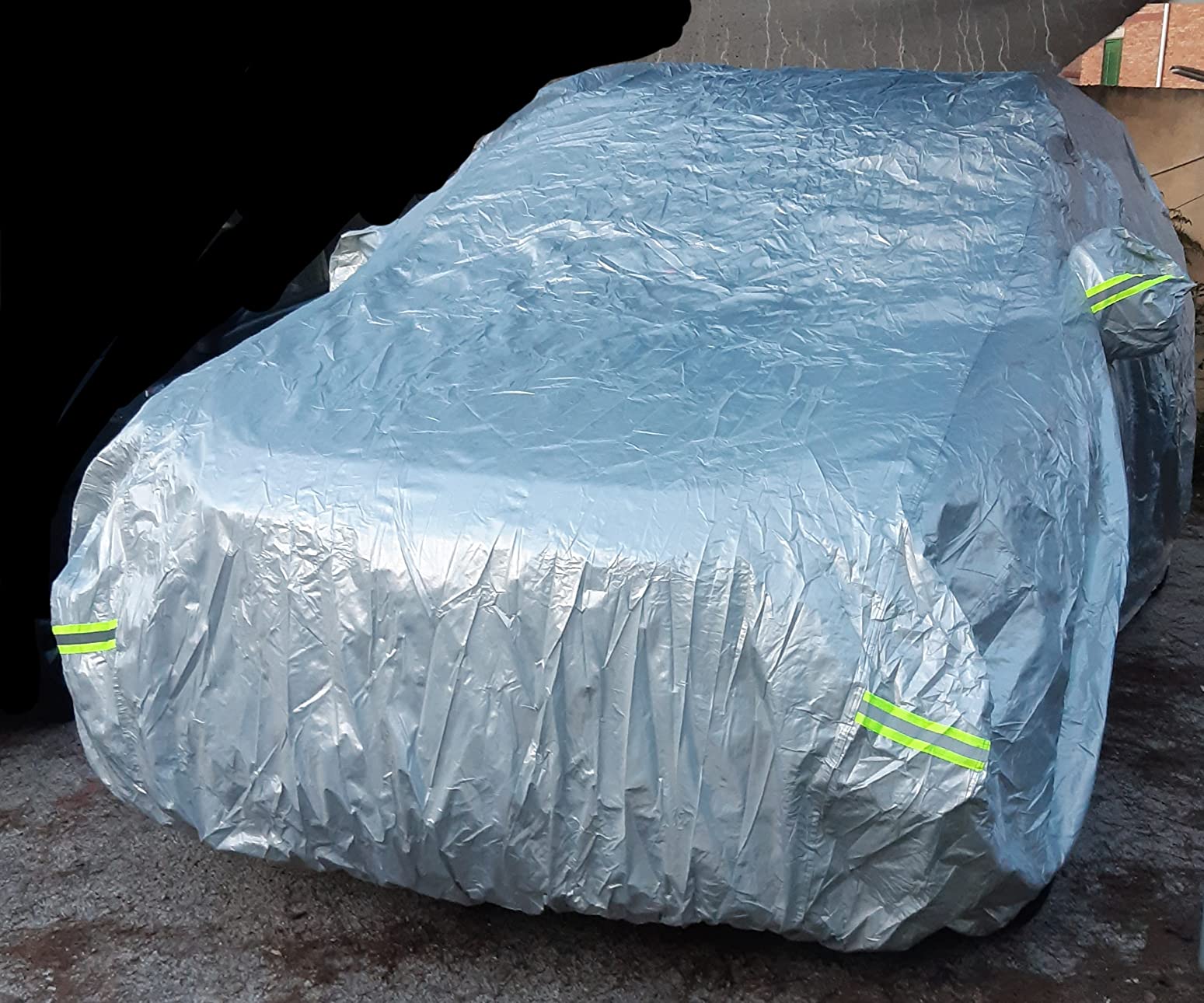 AmazonBasics Telo Copriauto Berlina 460 cm Argento Impermeabile