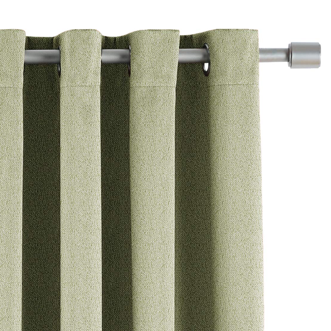 Amazon Basics Theatre Grade tende 132x160 cm verde oscuranti 2 pezzi