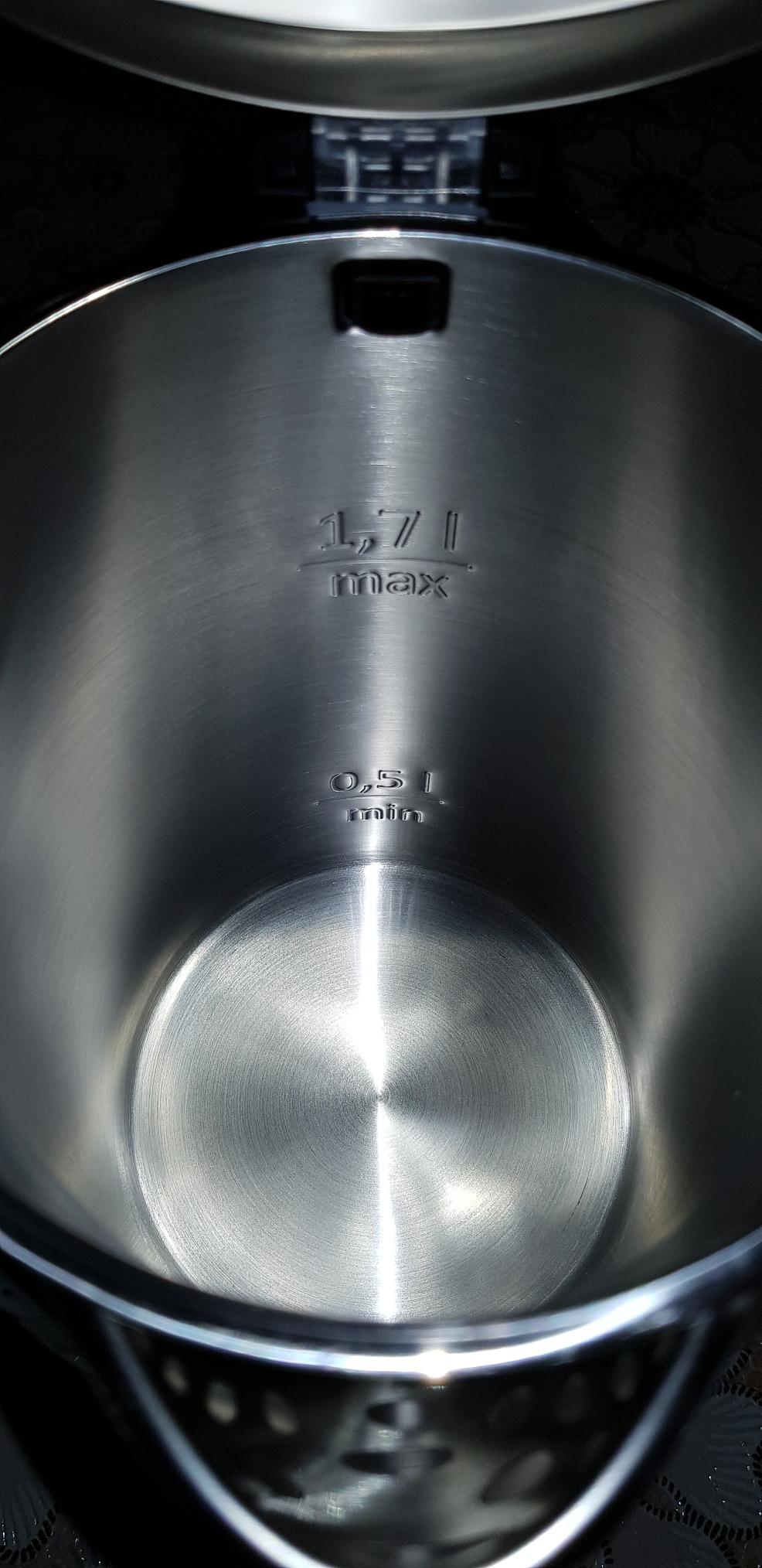 Amazon Basics Bollitore Elettrico 1,7 L Inox Doppia Parete
