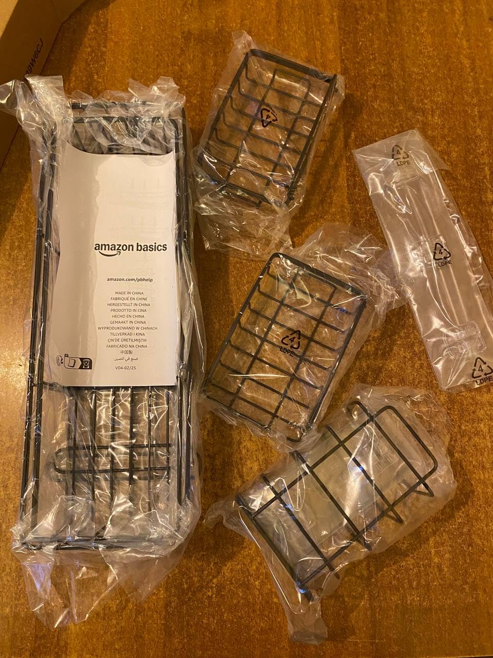 Amazon Basics Mensola Doccia a L Acciaio Inox Set 3 Nero Antiruggine