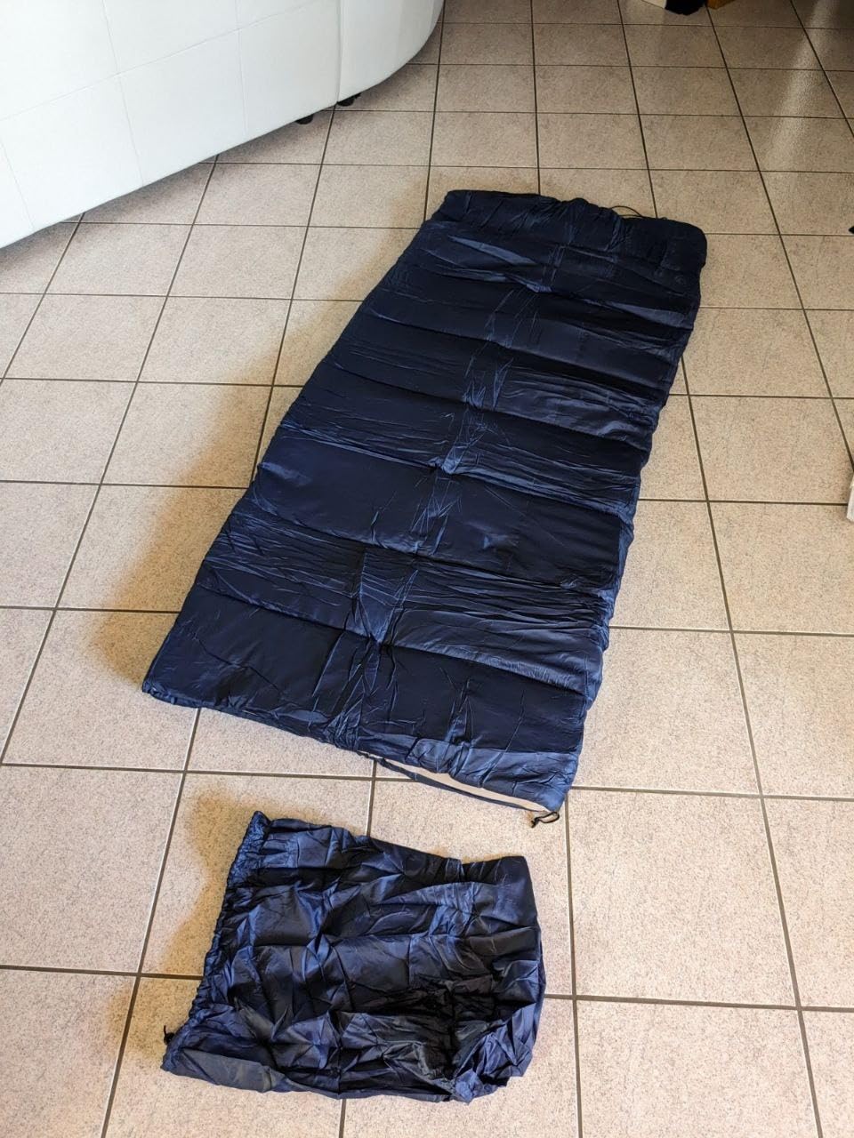 Amazon Basics sacco a pelo 4 stagioni blu 190 cm