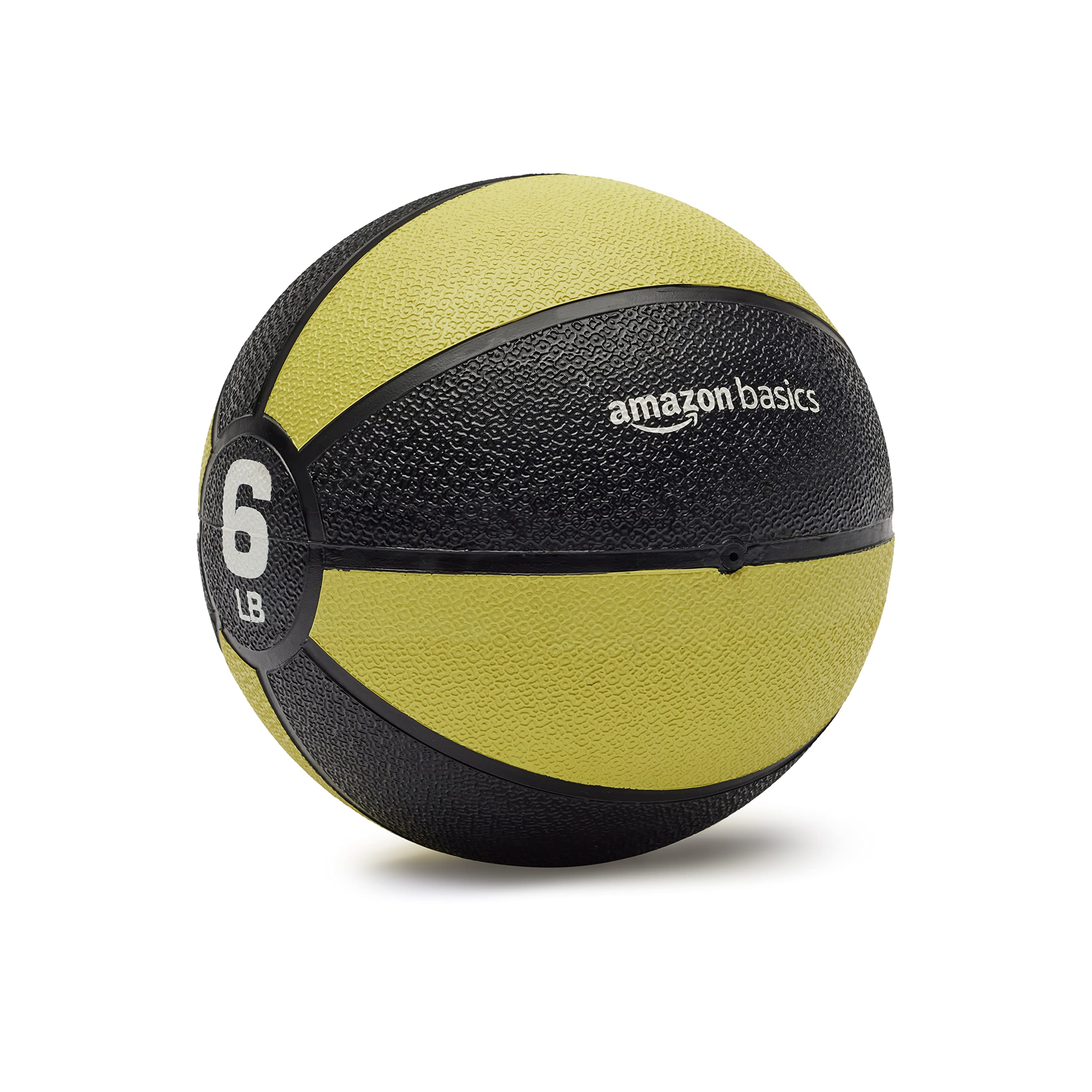 AmazonBasics IB1046 Palla Medica 6 Libbre Gialla Gomma