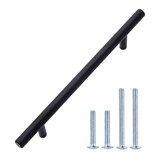 AmazonBasics Maniglia Mobili 18,7 cm Nera 10 Pezzi