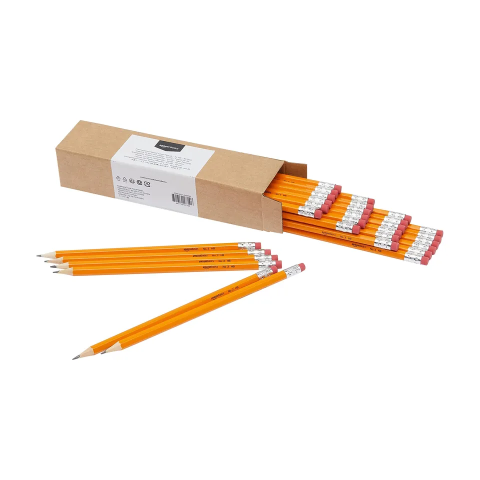 Amazon Basics Matite HB2 grafite 30 pezzi con gomma