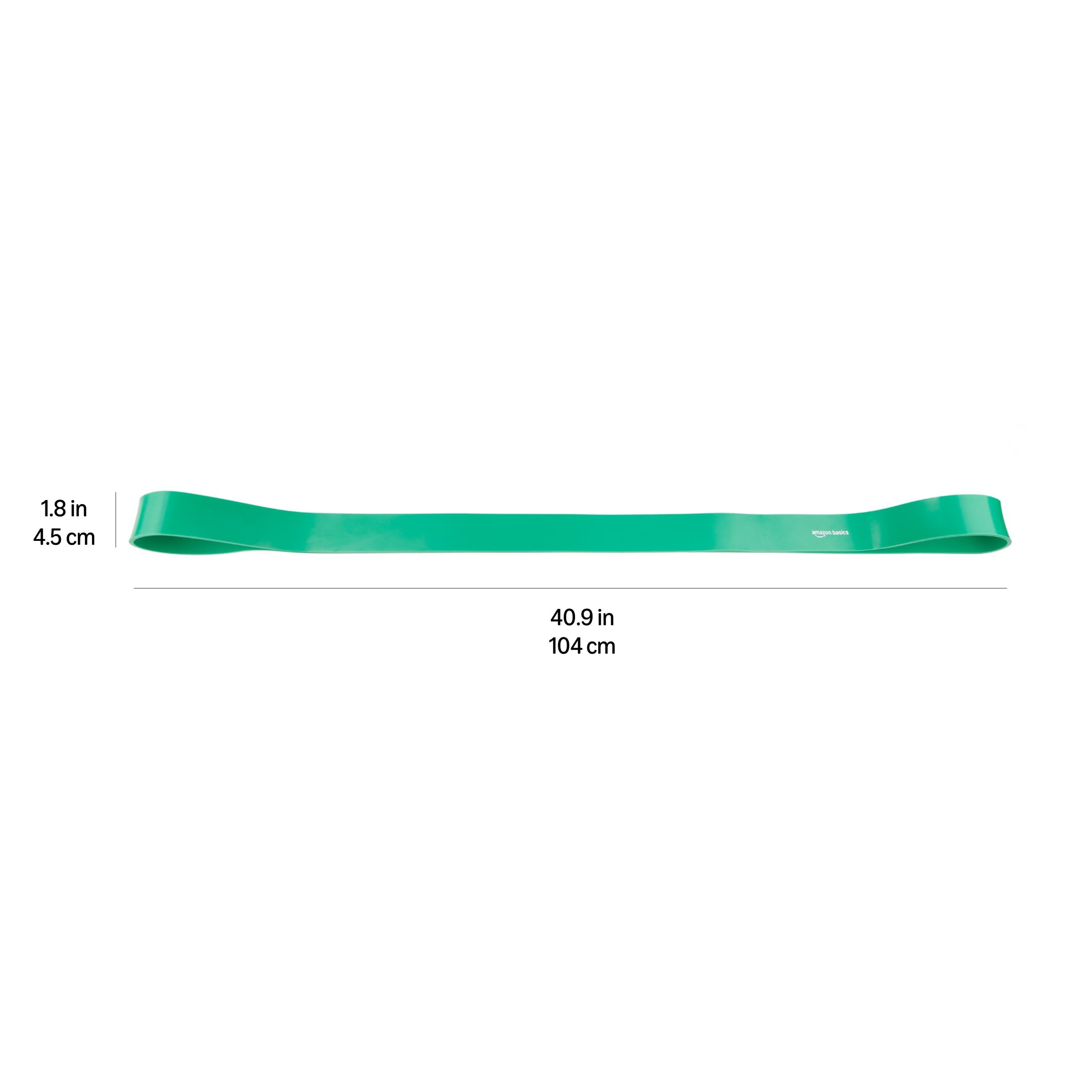Amazon Basics Fascia Elastica Verde Resistenza 22,6-56,6 kg