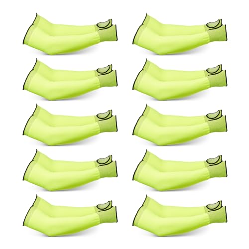 AmazonBasics Manicotti Antitaglio Gialli 45,7 cm 10 Paia