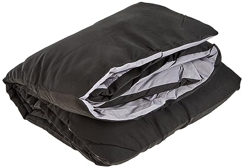 AmazonBasics Trapunta Microfibra Double-Face Grigio Nero 200x200