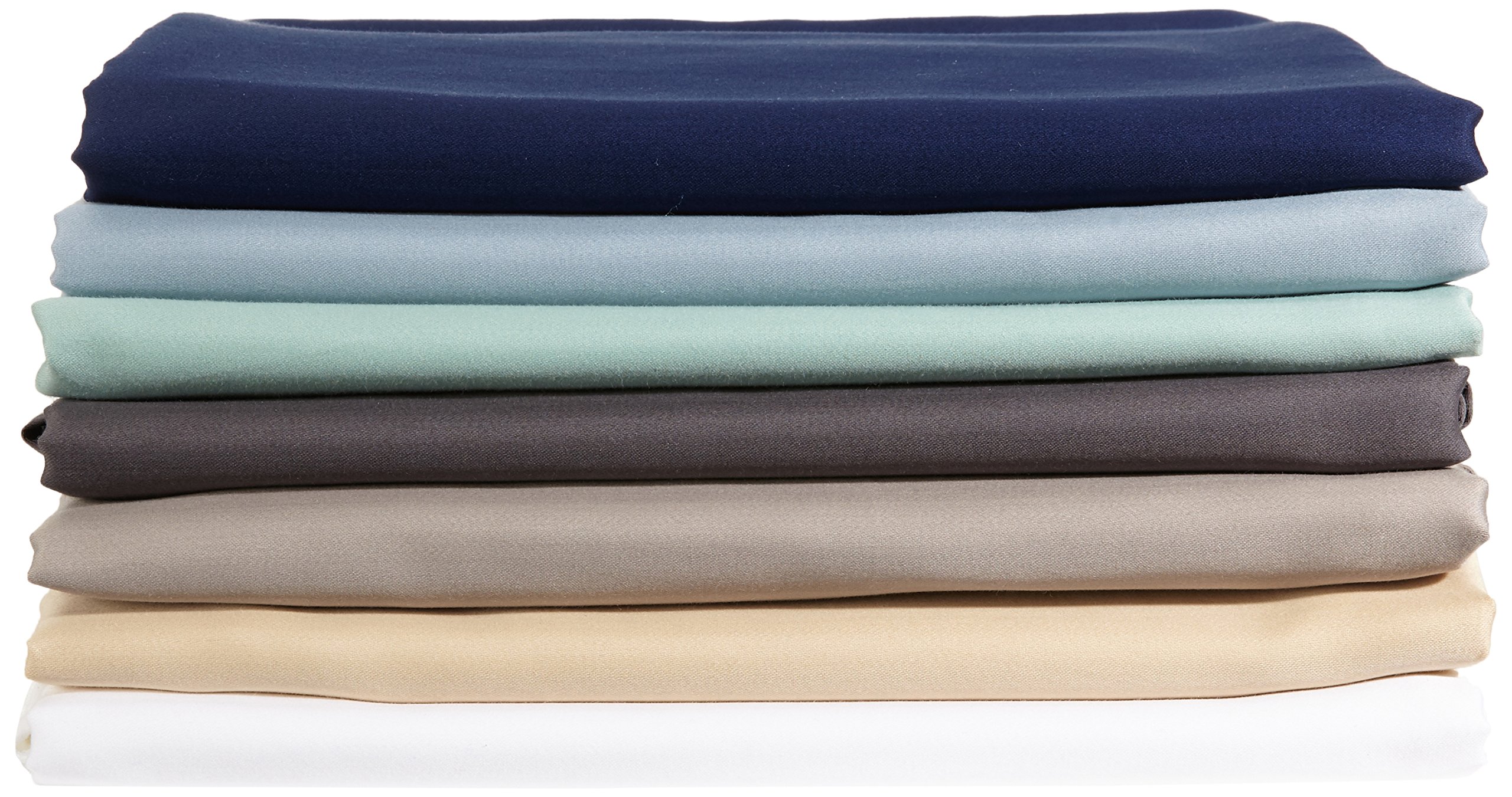 Amazon Basics Federe cotone rasatello 400 fili 50x80 bianche 2 pz