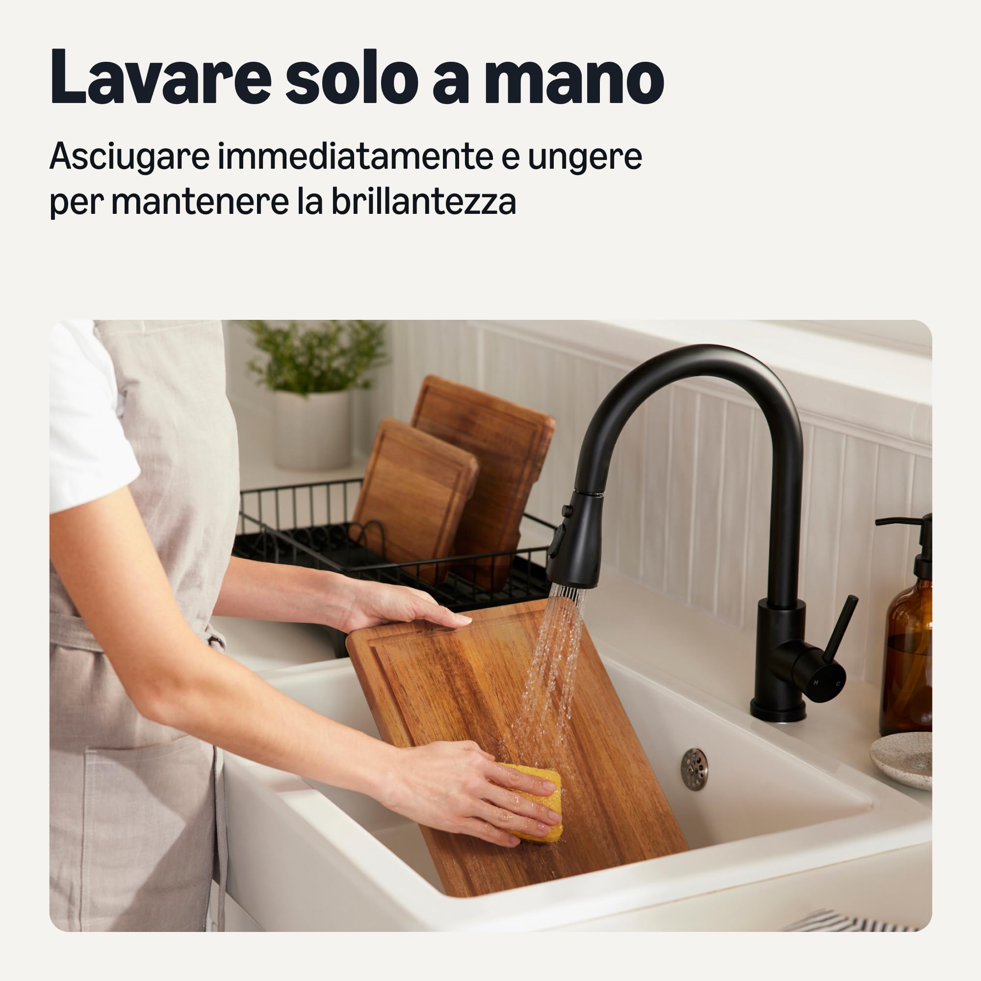 AmazonBasics set 3 taglieri legno acacia pretrattati olio