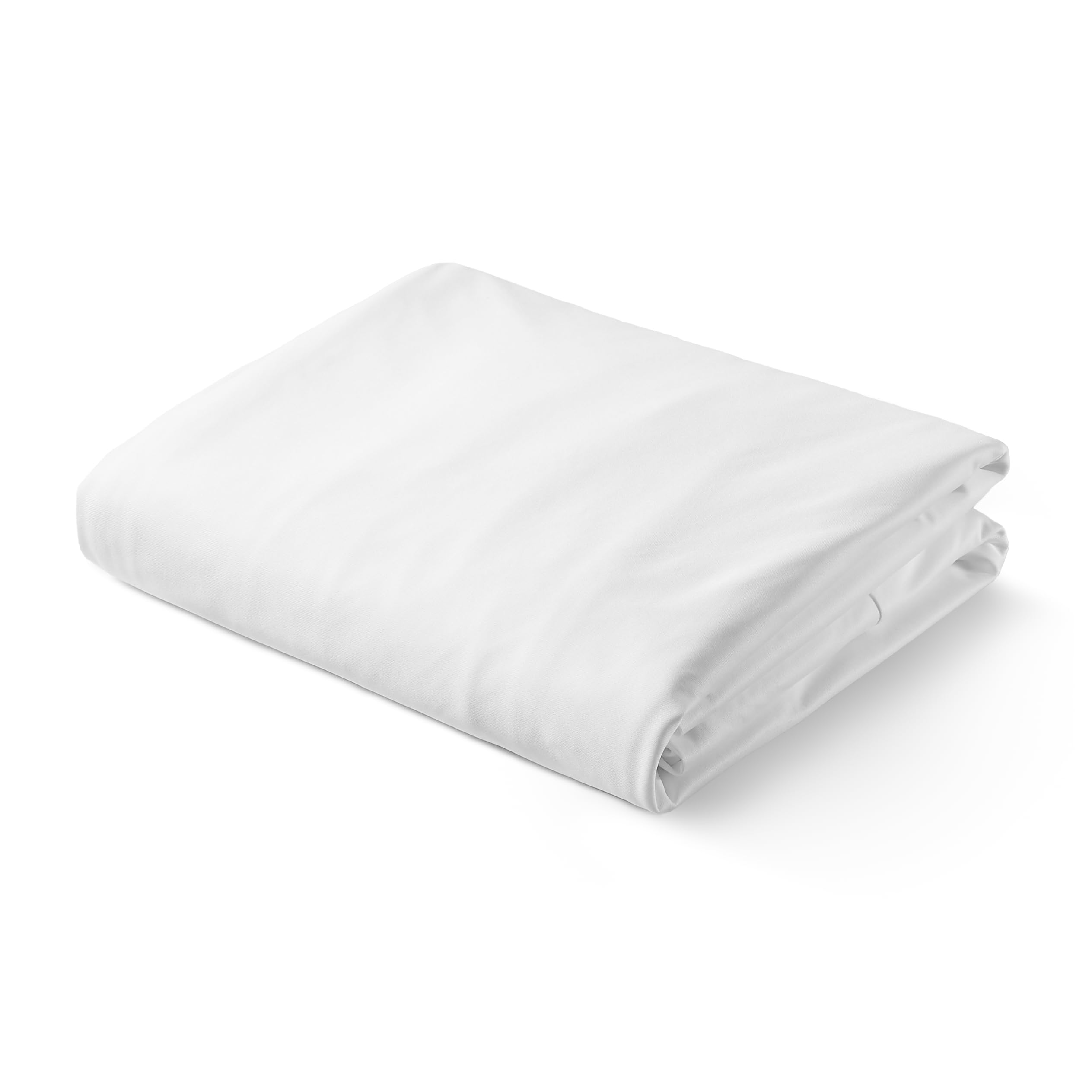 Amazon Basics Coprimaterasso con Cerniera 180x200x30cm Bianco