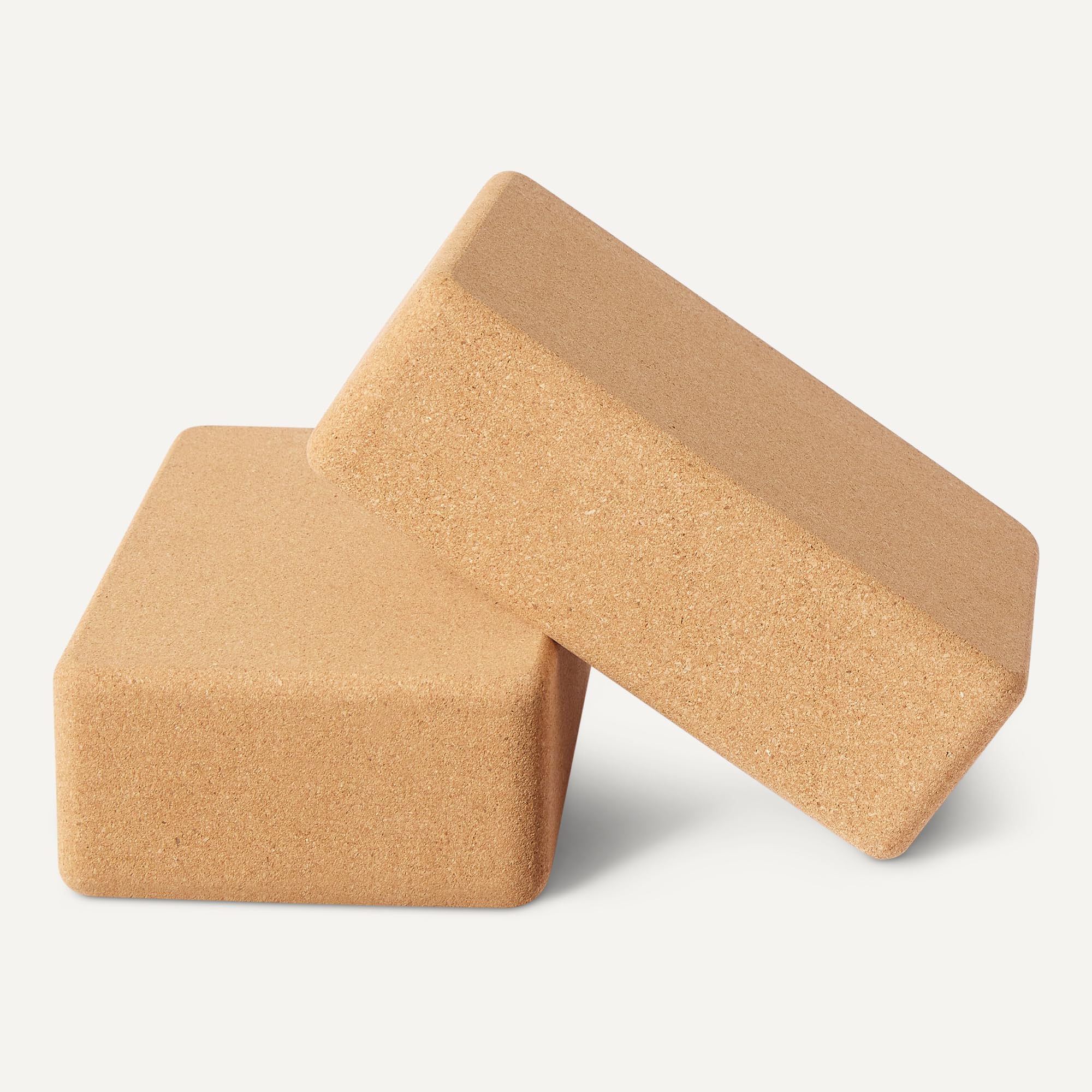 Amazon Basics Blocchi Yoga Sughero 23x15x8 cm Set 2 Pezzi