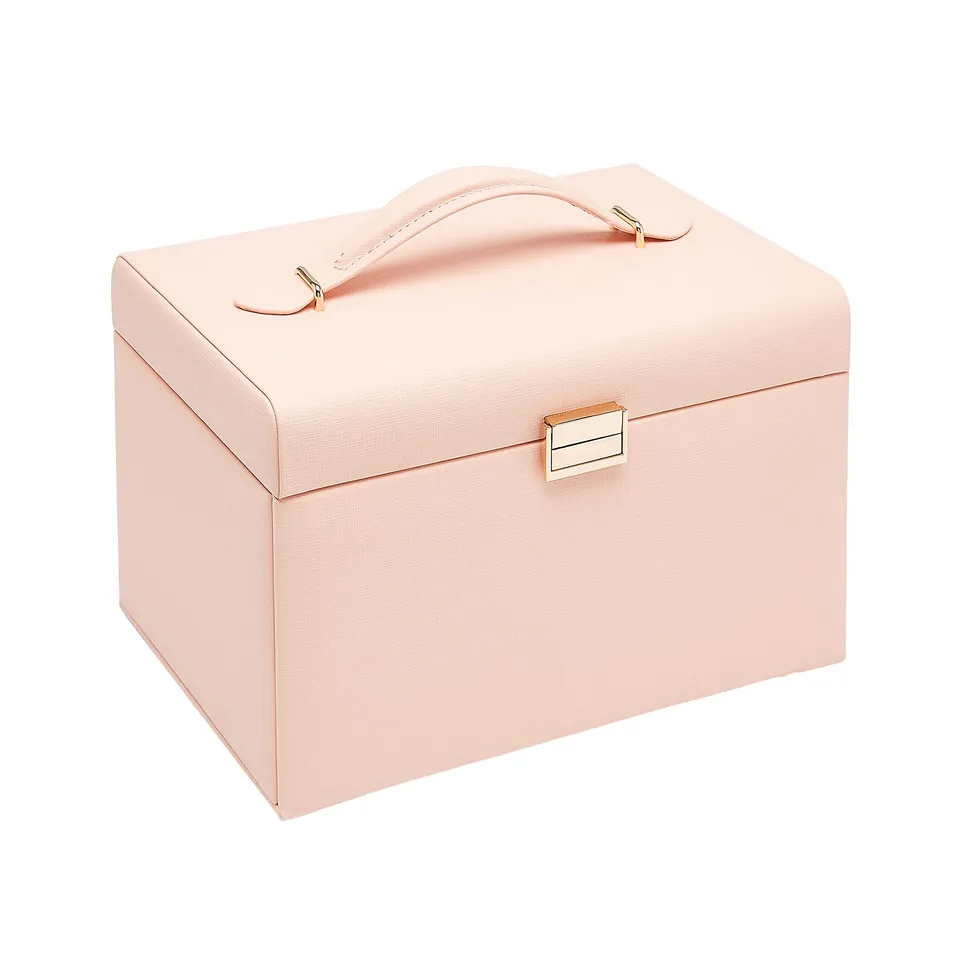 AmazonBasics Organizer gioielli rosa 3 cassetti con specchio