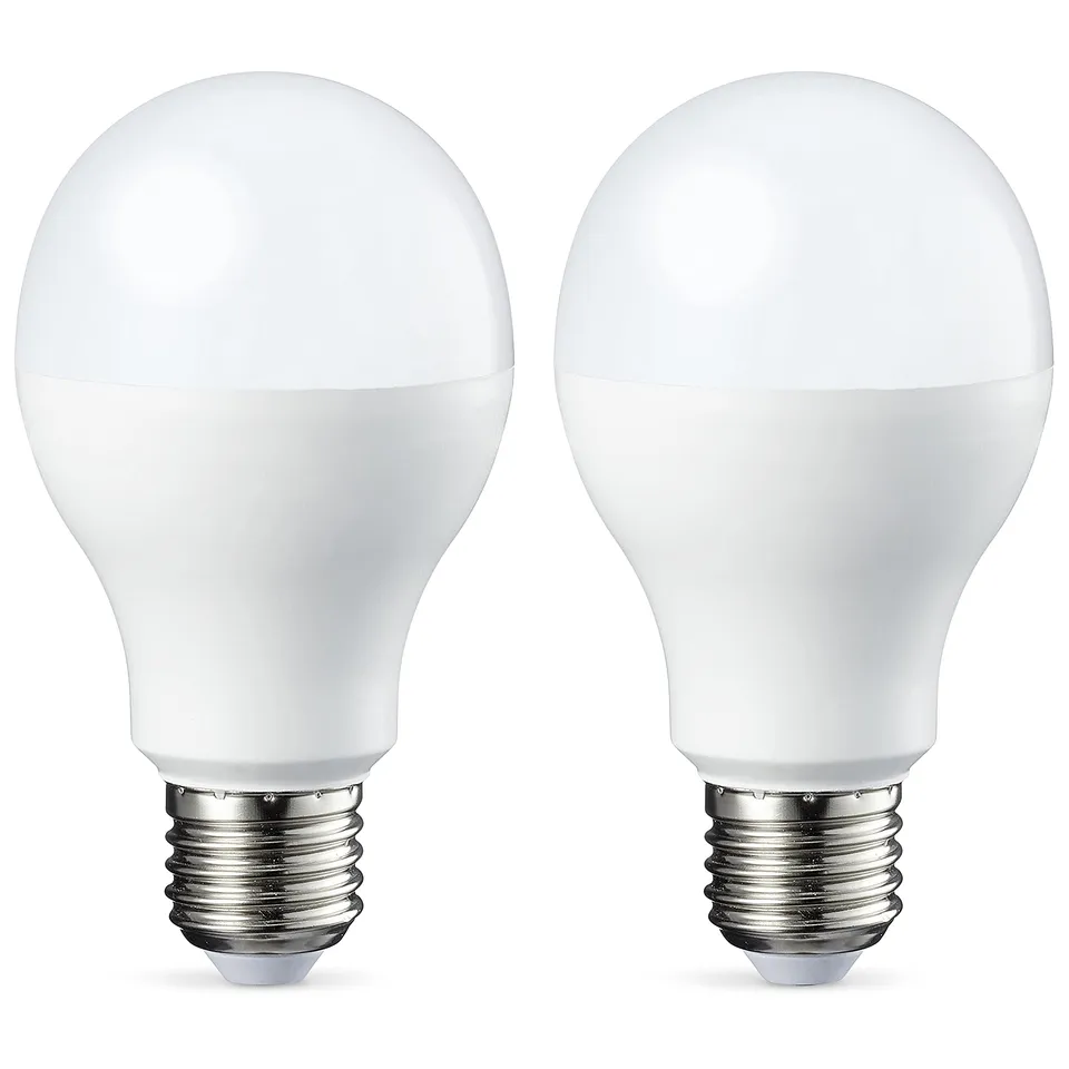 Amazon Basics Lampadina LED E27 14W 100W 2 Pezzi Calda