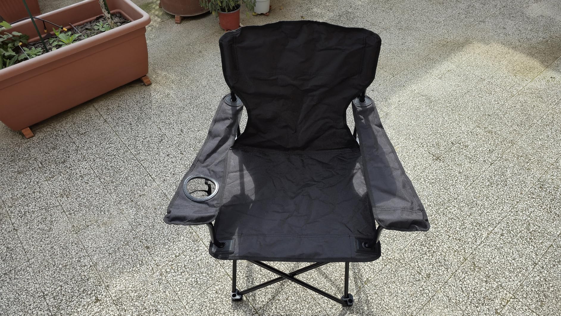 Amazon Basics Sedie Campeggio Pieghevoli Nere 2 Pezzi Acciaio